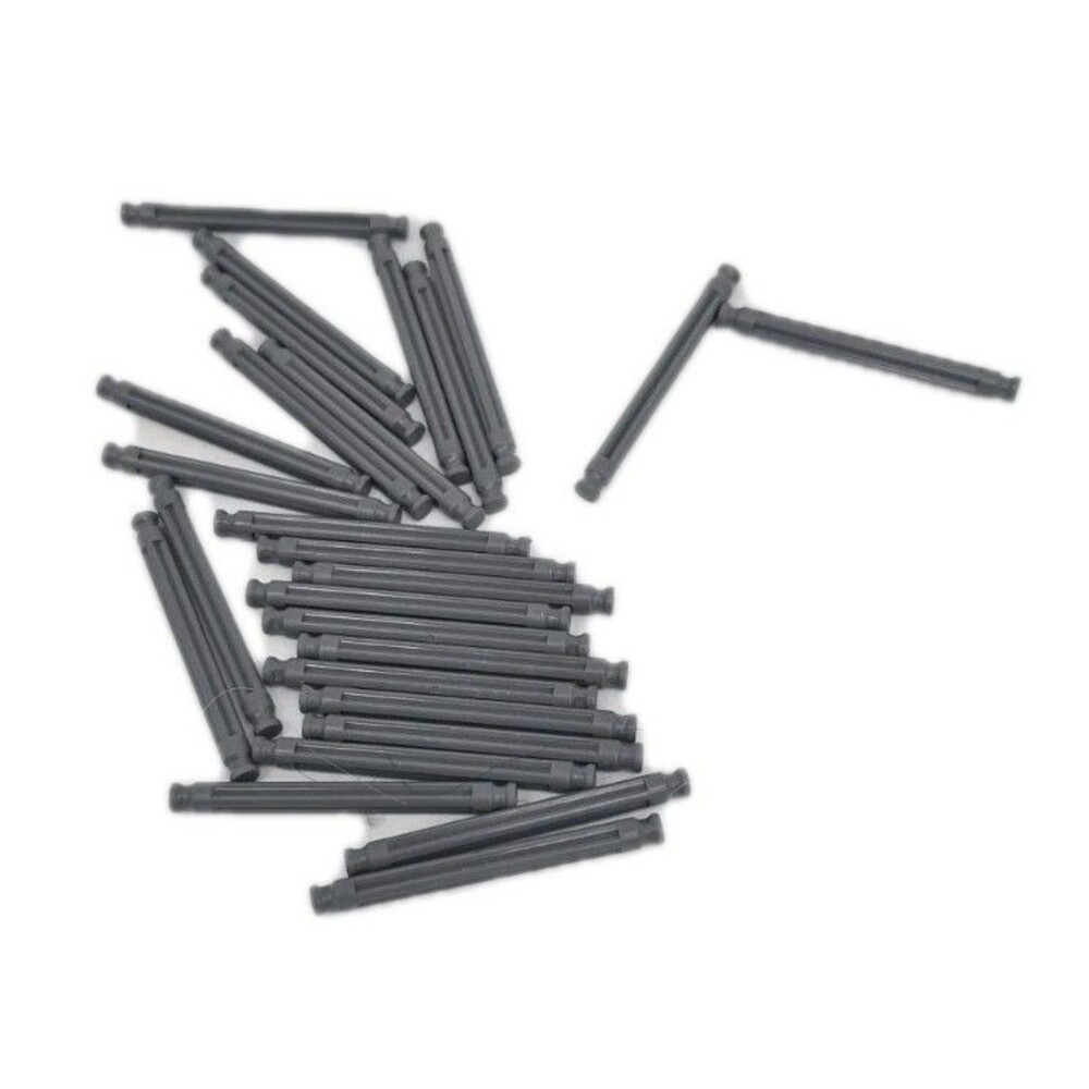 K'nex Dark Gray Micro 1.6" Rods Mini K'nex Replacement Parts Pieces Lot of 27
